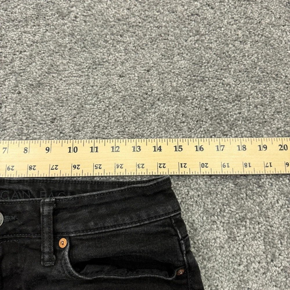 American Eagle Jeans Mens 30x34 Black Athletic Skinny Airflex+ Medium Wash Denim